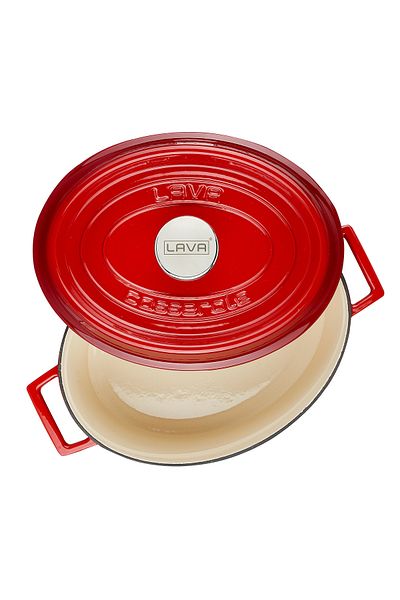 Lava Edition Series Cast Oval Saucepan - Size 25X31Cm