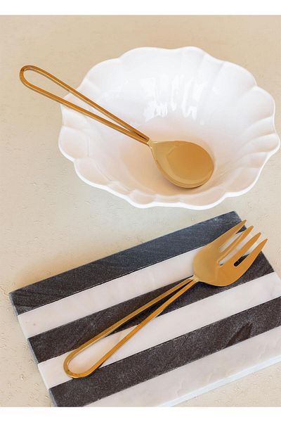 The Mia Stillo Salad Serving Set 2 Pieces