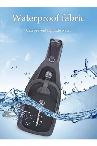 Generic Crossbody Bag, Small One-Shoulder Waterproof Ultra-Thin Chest Bag, Travel Cycling Leisure Backpack