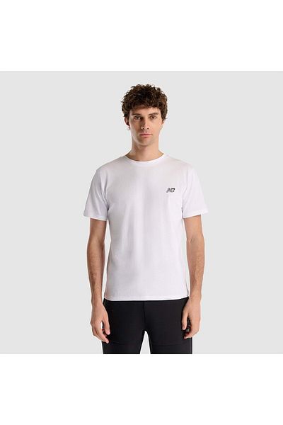 New Balance Mnt1537 Μαύρο ανδρικό μπλουζάκι Classic Basic Logo
