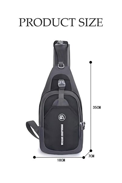 Generic Crossbody Bag, Small One-Shoulder Waterproof Ultra-Thin Chest Bag, Travel Cycling Leisure Backpack