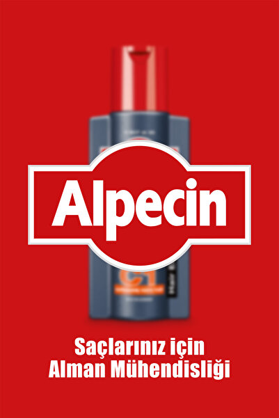 ALPECİN C1 - Kafeinli Dökülme Karşıtı Şampuan X2