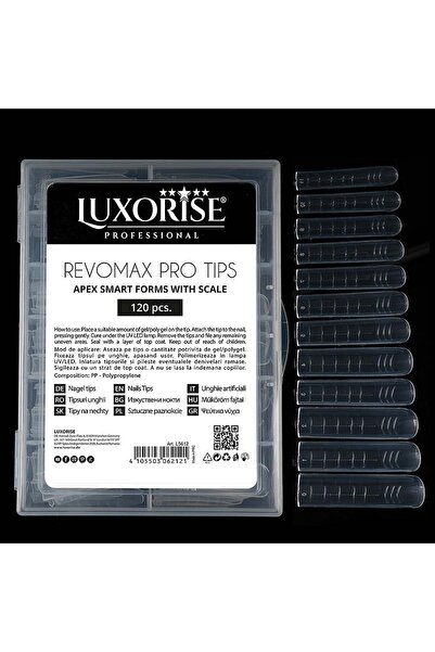 LUXORISE Vârfuri reutilizabile REVOMAX PRO TIPS Apex flexibil pentru Polygel ...
