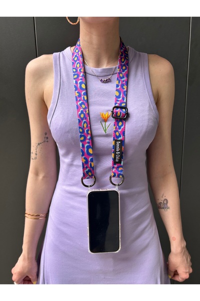 Bonnie&Chico Iphone 14 Uyumlu Çapraz-ayarlanabilir Lokum Telefon Askısı