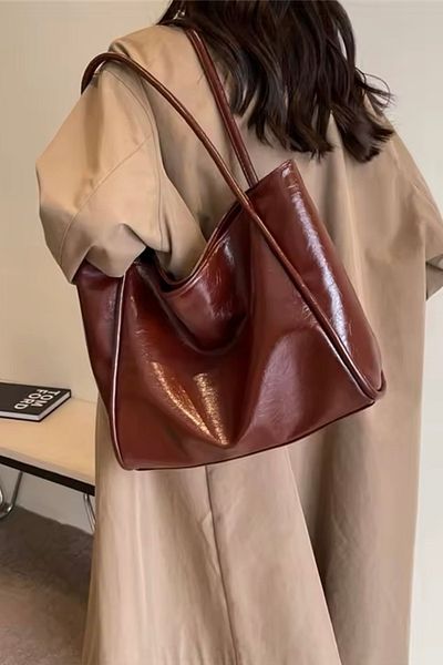 Mojeva Geantă de umăr pentru femei Nancy Burgundy Retro Model A de calitate importată de mărime mare