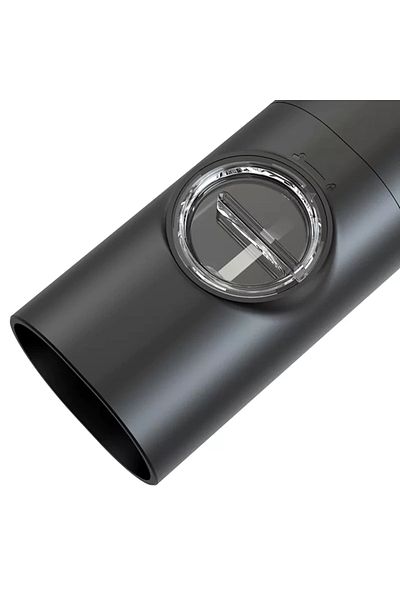 awwaline Râșniță electrică de sare/piper, awwaline, neagră, indicator LED, grosime reglabilă