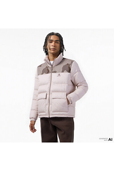 Converse Classic Erkek Dik Yaka Siyah Şişme Mont