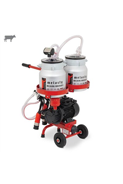 Melasty Micro Tekli İnek Süt Sağma Makinesi (Çift Güğümlü) (Alüminyum-Kauçuk)...