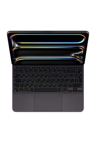 Apple لوحة مفاتيح سحرية لجهاز iPad Pro مقاس 13 بوصة (M4) - لوحة مفاتيح تركية F - أسود Mwr53Tu/A