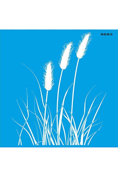 StencilSepeti Ekinler Pattern - Stencil Painting Template