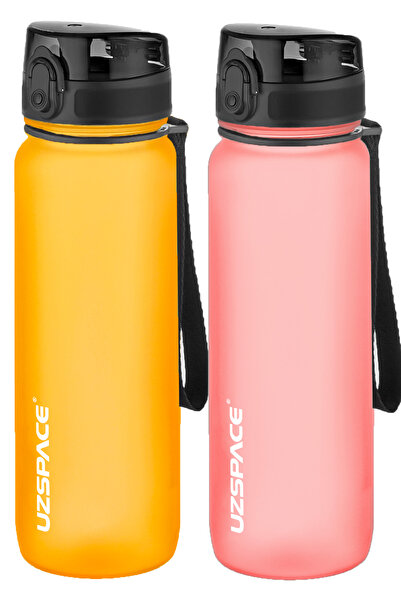 Uzspace طقم قارورة تريتان مكون من قطعتين سعة 800 مل و14 خيارًا مختلفًا للألوان