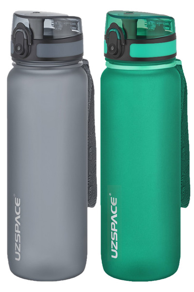 Uzspace طقم قارورة تريتان مكون من قطعتين سعة 800 مل و14 خيارًا مختلفًا للألوان