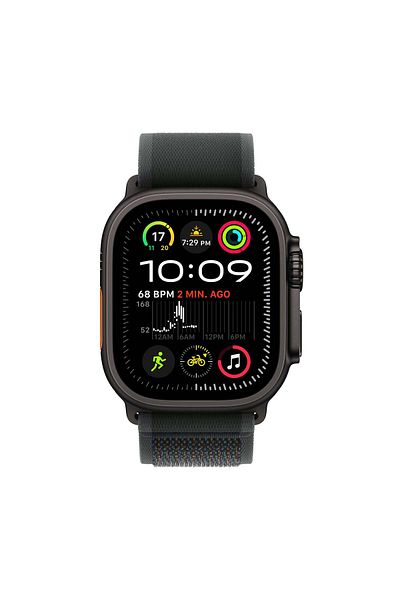 Apple Watch Ultra 2 GPS + Cellular 49mm Black Titanium Case with Black Trail Loop - S/M
