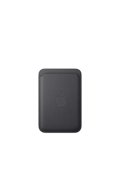 Apple محفظة FineWoven لهاتف iPhone مزودة بـ MagSafe - باللون الأسود