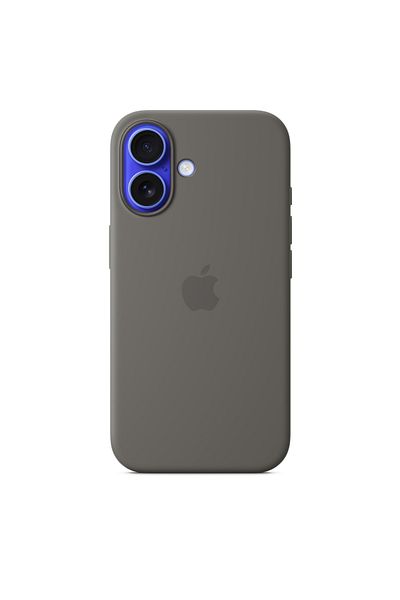 Apple iPhone 16 Silicone Case with MagSafe - Stone Grey