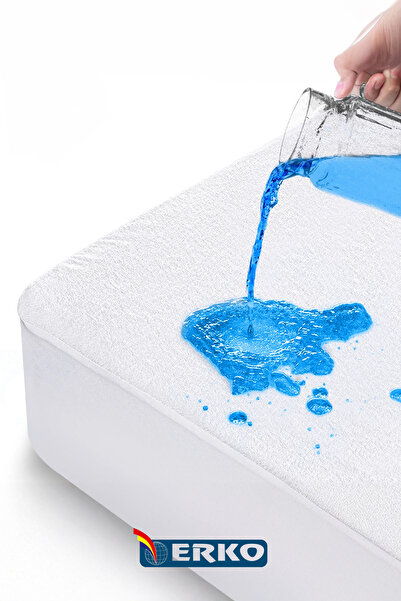 Erko Dört Mevsim Double Fitted Water Liquid Proof Mattress Protector Mattress Cotton Surface (All Sizes)