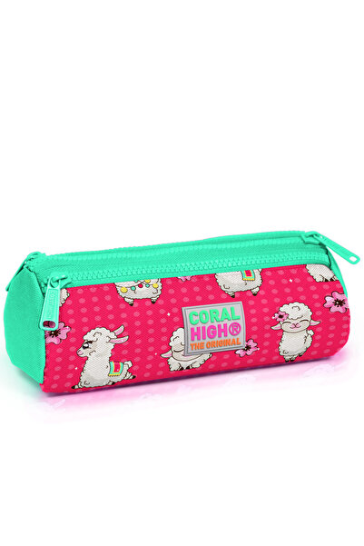 Coral High Dečija neon koraljna alpaka Sa deznom olovka sa tri odjeljka Torba...