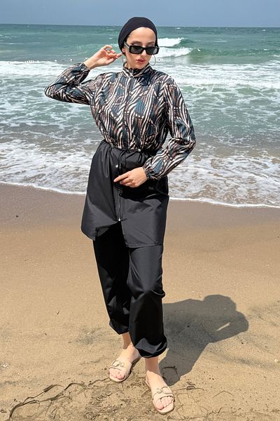Tesettür Diyarı Denista 3-Piece Hijab Swimsuit Set