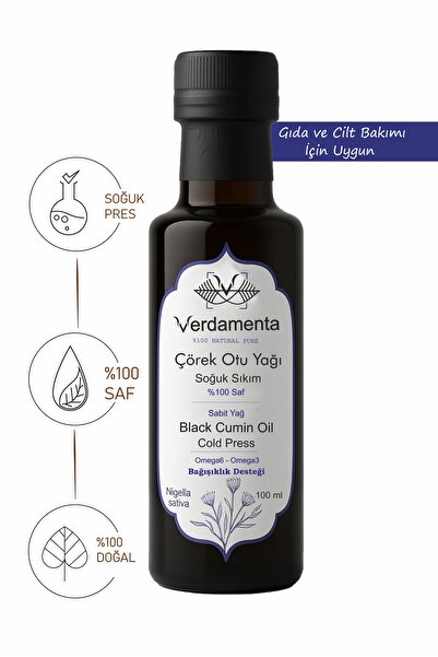 verdamenta Soğuk Sıkım Çörek Otu Yağı 100 Ml %100 Doğal %100 Saf ( Bağışıklık...