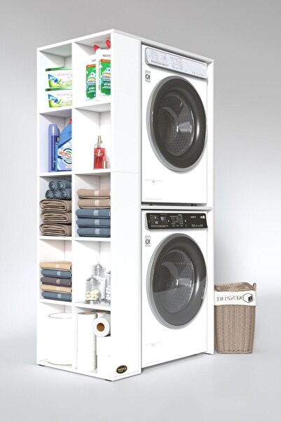 Kenzlife Çamaşır-kurutma Makinesi Dolabı Bolodenka Sol Byz 180*090*60 Banyo Kapaksız Arkalıksız