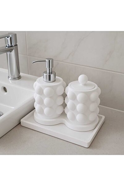 Karra Art مجموعة موزع الصابون السائل من بيتون بابل