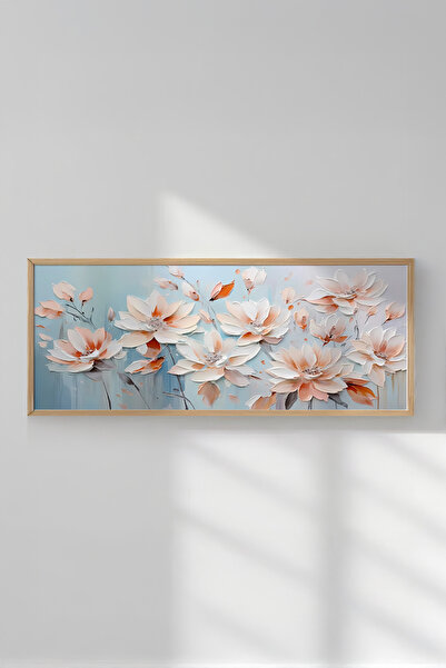 Artavessa Tek Parça Gerçek Ham Ahşap Yatay Panorama Çerçeveli Tablo - Model 13