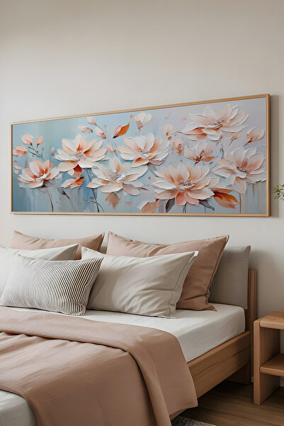 Artavessa Tek Parça Gerçek Ham Ahşap Yatay Panorama Çerçeveli Tablo - Model 13