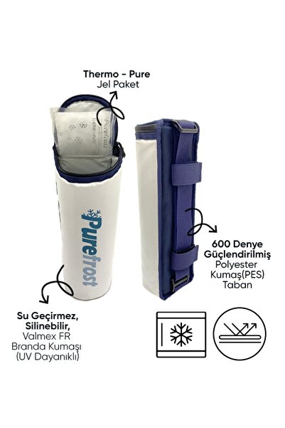 PUREFROST Pf3 Thermo-pure ® Bottle Cooler - Thermal Cylinder Bicycle Bag/1 Gel Pack