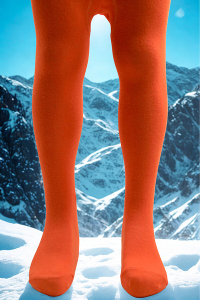 KARDEŞLER ÇORAP Orange Girl's Cotton Pantyhose