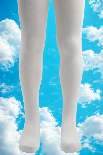 KARDEŞLER ÇORAP White Cotton Girl's Pantyhose