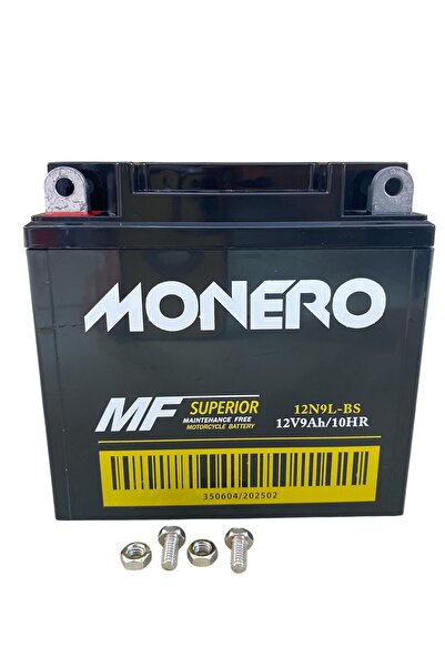MOTORKİT MK Motosiklet Akü Monero 12 V 9 Amper Dikey - DRİFT - RUS - JAWA - MZ [ Ölçü - 137*76*134 ]