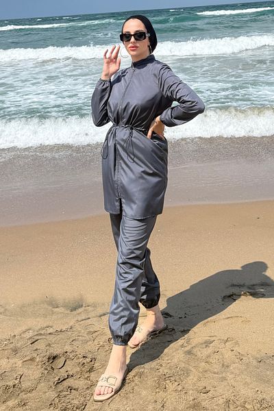 Tesettür Diyarı Sanila 3-Piece Hijab Swimsuit Set