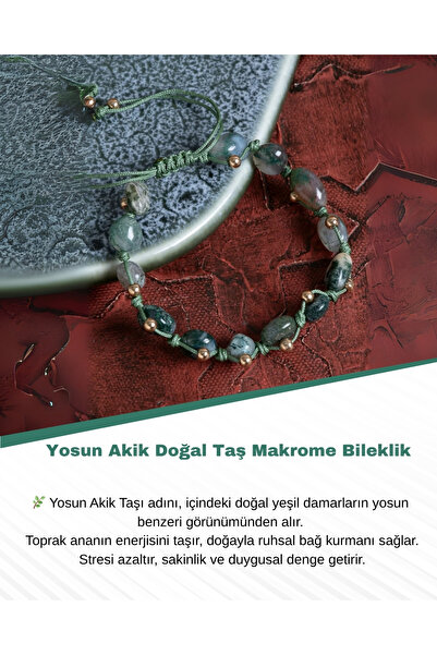 Saff Doğal Taş سوار مكرامية من حجر العقيق الطبيعي المعتمد