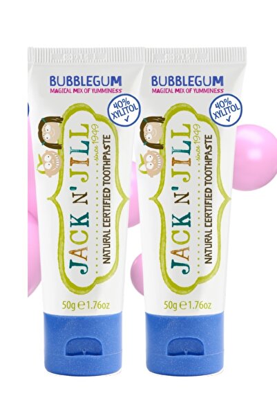 Jack N'Jill Jack N Jill Doğal Sertifikalı Diş Macunu Bubblegum - 2 Adet