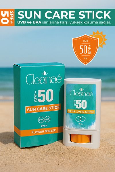 Cleanaé Stick Sunscreen Spf 50+ Waterproof, Suitable for under Makeup Flower Scented Sunscreen Stick