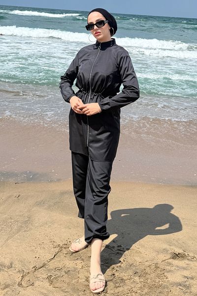 Tesettür Diyarı Sanila 3-Piece Hijab Swimsuit Set