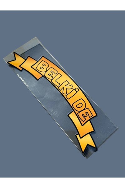 OTO SÜSLEN İSTANBUL Ribbon Text Sticker Maybe 20.5X6Cm