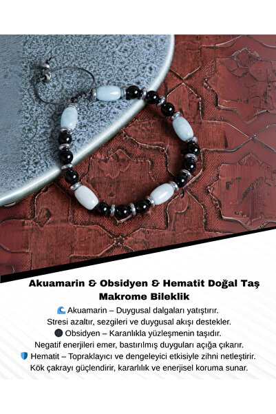 Saff Doğal Taş سوار مكرامية من الأحجار الكريمة الطبيعية من الأكوامارين والأوب...