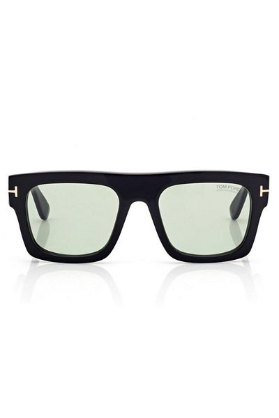 Tom Ford Tomford Unisex Sunglasses Fausto Tf711 01N 53-20 (Photochromic), Black Rectangular Frame