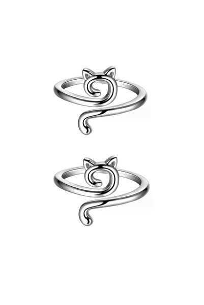 Choice فضي MIUSIE 2 قطعة حلقة الحياكة الكروشيه القابلة للتعديل دليل خيوط الحي...