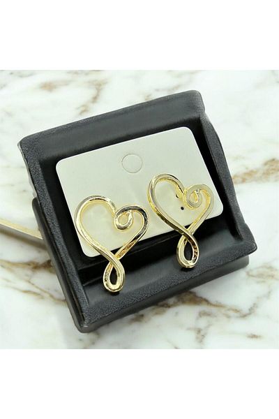 Candy Spiral Heart Earrings