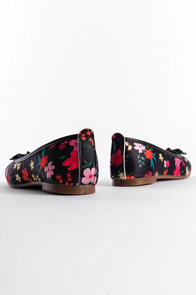 Capone Outfitters Satin Floral Hana Trend Women's Ballerinas