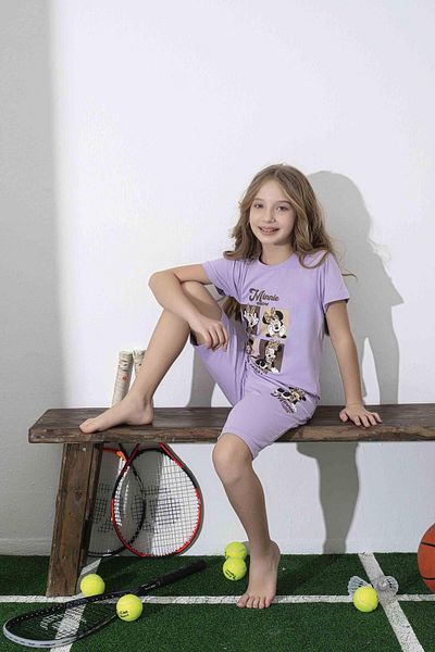 RAPAPA Girl's Summer Lycra Combed Cotton Bottom Top Shorts Set 3010m