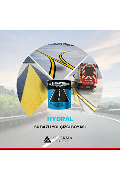 Signatekma Hydral - Su Bazlı Yol Çizgi Boyası (BEYAZ) 25 Kg