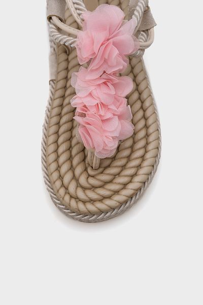 Capone Outfitters Sandale de damă Cornelia Straw Flip Flops Floral