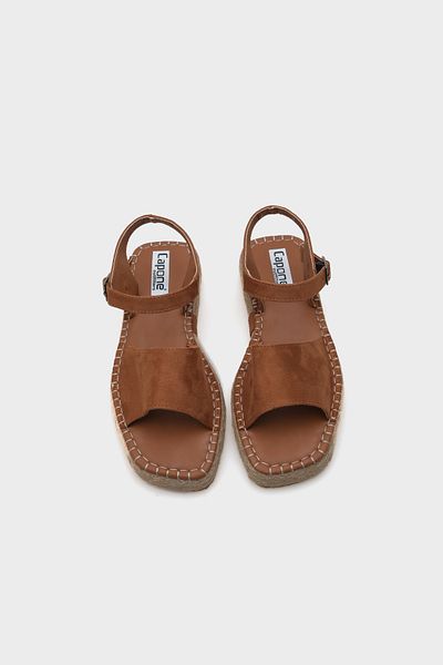 Capone Outfitters Γυναικεία εσπαντρίγια Brigid με λουράκι αστραγάλου ανοιχτό