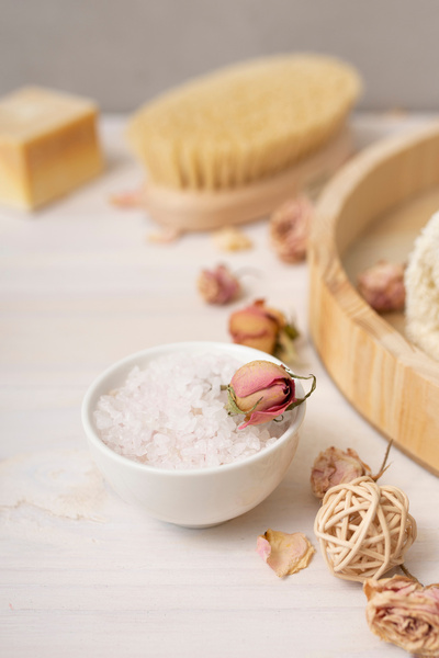 Organic Kiler Natural Lemon Balm Flavored Bath Salt 250Gr |   Foot Care Salt |   Relaxing & Renewing