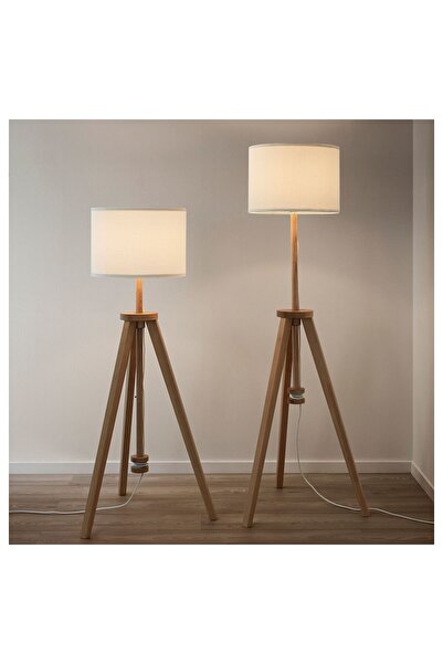 IKEA Lauters Yer Lambası, Dişbudak-beyaz