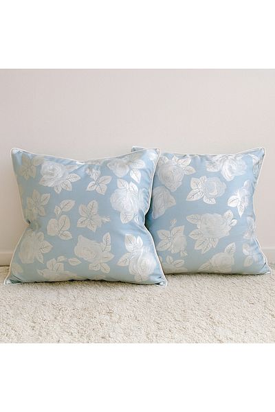 Boema Home Deco Set 2 Pillows with Goose Down and Feathers, Boema Home Deco, High Firmness, 2100g, 70x70 cm, Blue