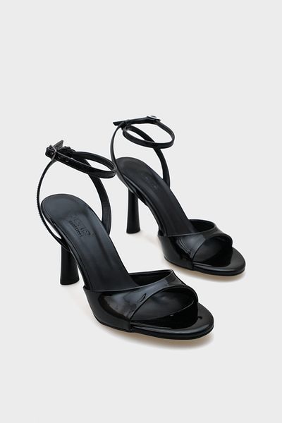 Capone Outfitters Sandale de damă cu toc înalt cu curea la gleznă cu vârf rotund Elisa